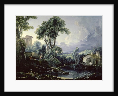 Landscape with Water Mill, 1743 by Francois Boucher
