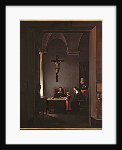 Reading lesson in a convent, 1810 by Francois-Marius Granet