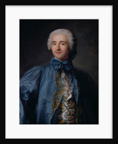 Portrait of a gentleman in a blue coat by Jean-Marc Nattier