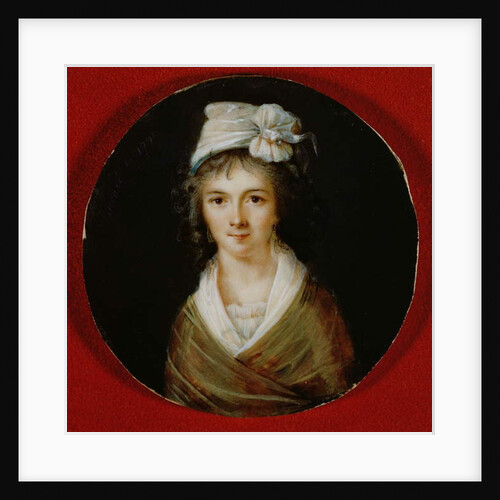 Portrait miniature, believed to be of Claire Lacombe, 1792 by Ducare Ducare