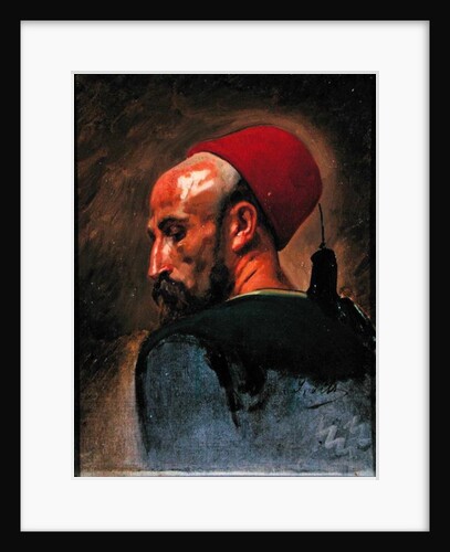 Head of an Arab in a Fez by Isidore Pils
