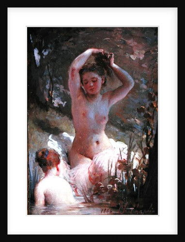 Two Girls Bathing, 1864 by Charles Joshua Chaplin