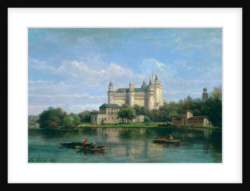 The Chateau de Pierrefonds, 1869 by Pierre Justin Ouvrie