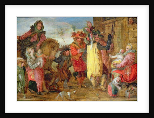 Jeanne de Flandres going to deliver prisoners by David Vinckboons