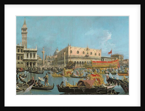 The Bucintoro returning to the Molo by (1697-1768) Canaletto