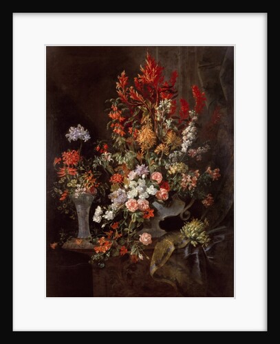 Two vases of flowers by Jean-Baptiste Monnoyer
