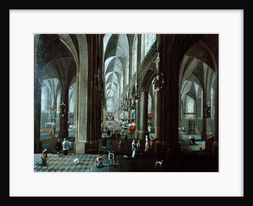 Interior of The Cathedral of Our Lady of Antwerp by Pieter the Elder Neeffs