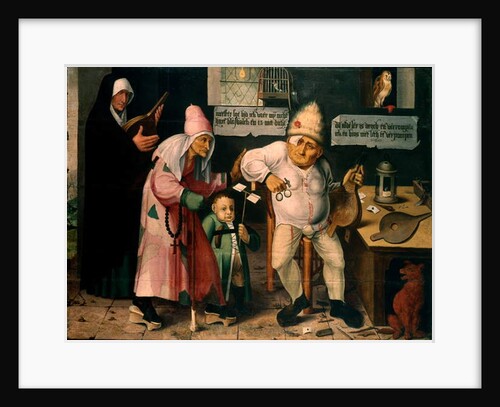 The Bellows Mender by Hieronymous (attr.) Bosch