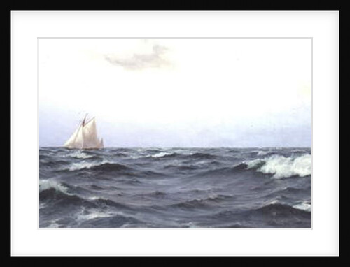 Valkyrie II crossing the Atlantic, c.1893 by Eduardo de Martino