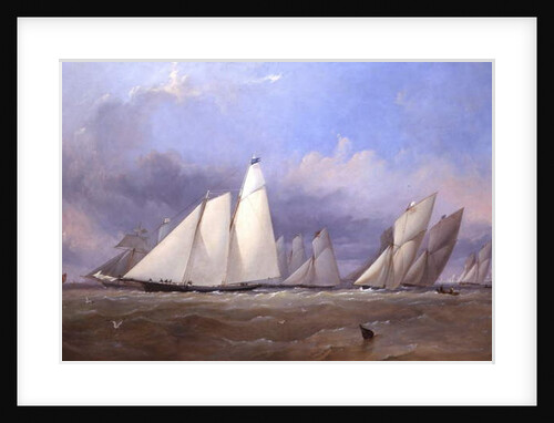 The America at Cowes, 1852 by Thomas Sewell Robins