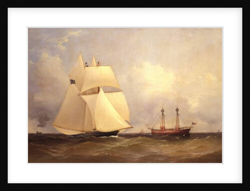 Cambria passing Sandy Hook after Transatlantic Race, 1870 by Unknown Artist