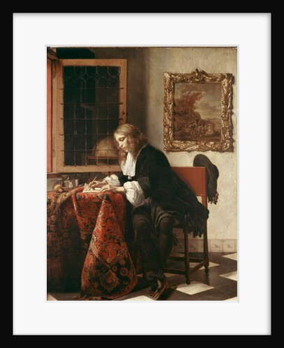 Man Writing a Letter by Gabriel Metsu