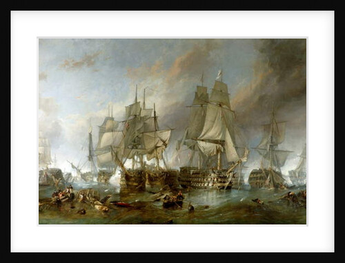 The Battle of Trafalgar by William Clarkson Stanfield