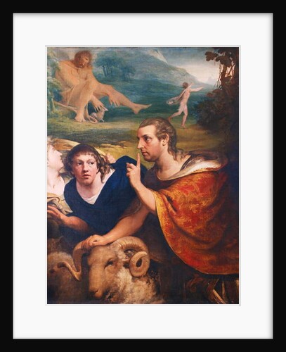 Portraits of James Barry and Edmund Burke in the characters of Ulysses and his companion fleeing from the Cave of Polyphemus, 1776 by James Barry