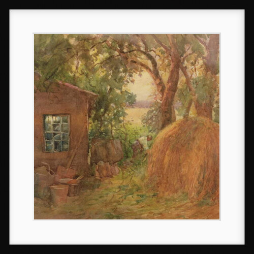 Corner of a rickyard, 1910 by Janie E. Beamish