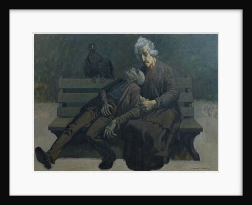 A Bench in Paris, 1960 by Osmund Caine