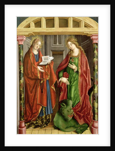 Two female saints, possibly St. Mary Magdalene and St. Martha by Fernando Gallego