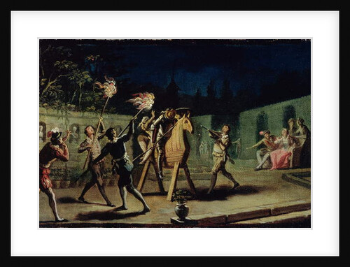 Don Quixote and Sancho Panza riding Clavileno by Zacarias Gonzalez Velazquez