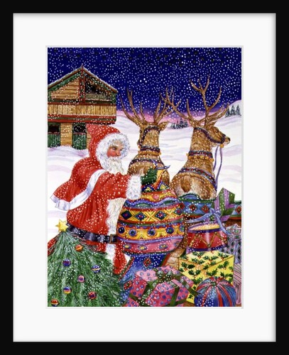 Father Christmas Loading his Sleigh by Catherine Bradbury