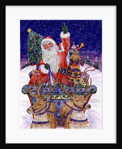 Father Christmas Setting Out on Christmas Eve by Catherine Bradbury