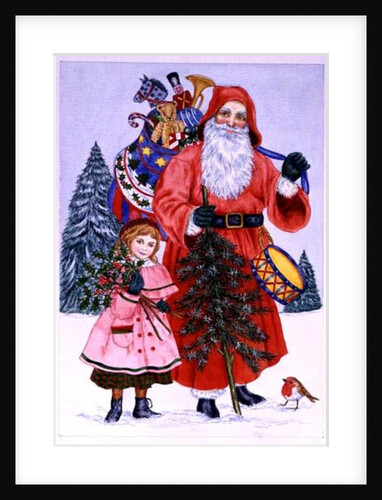 Santa and his helper by Catherine Bradbury