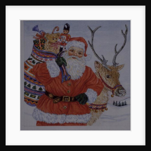 Father Christmas and his reindeer by Catherine Bradbury