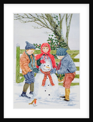Building a snowman by Catherine Bradbury