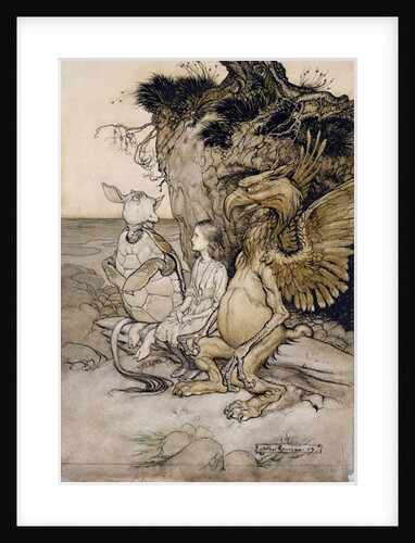 Alice and the Mock Turtle by Arthur Rackham