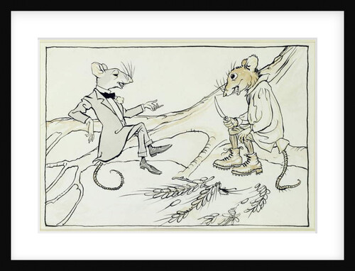 The Town Mouse and the Country Mouse by Arthur Rackham