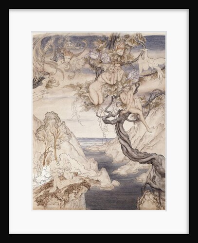 A Fairy Song, drawn for Act II, scene ii by Arthur Rackham