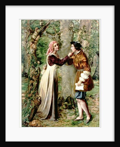 Celia Telling Rosalind that Orlando is in the Forest by Edward Rainford