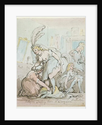Actresses' Dressing Room at Drury Lane by Thomas Rowlandson