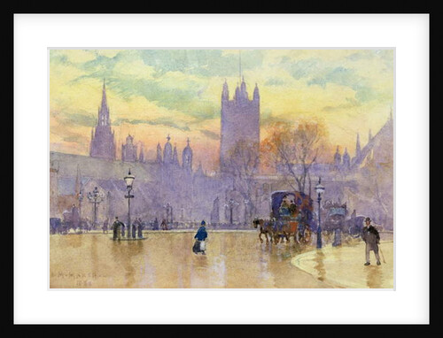 Parliament Square at Dusk, 1889 by Herbert Menzies Marshall