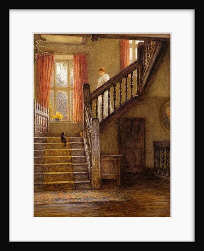 The Staircase, Whittington Court, Gloucestershire by Helen Allingham