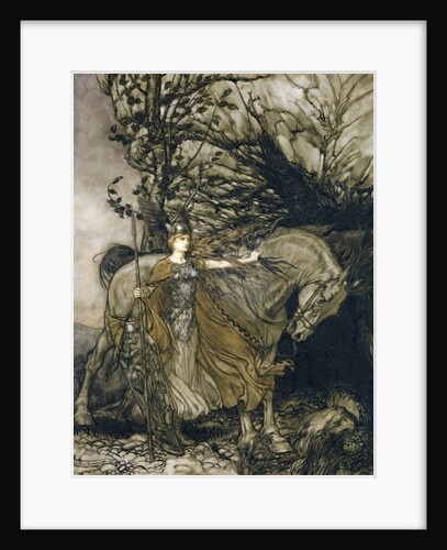 Brunnhilde, 1910 by Arthur Rackham