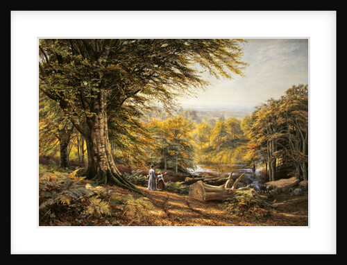 The charcoal burners near Weybridge, Surrey, 1870 by Edmund George Warren