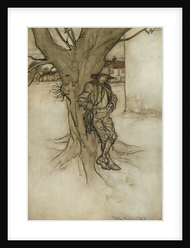 Rip's son, 'a precise counterpart of himself, as he went up the mountain', 1904 by Arthur Rackham