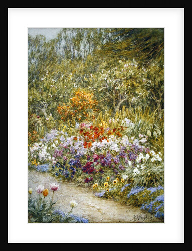 In the kitchen garden, Farringford by Helen Allingham