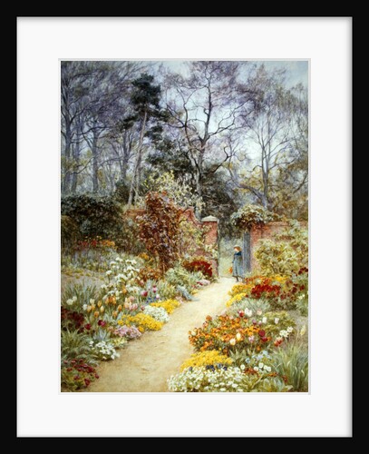 Walled garden in springtime by Helen Allingham