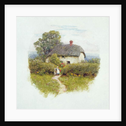 Young Girl by the Cottage Gate by Helen Allingham