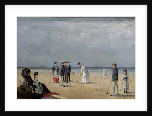 A Game of Croquet, 1872 by Louise Abbema