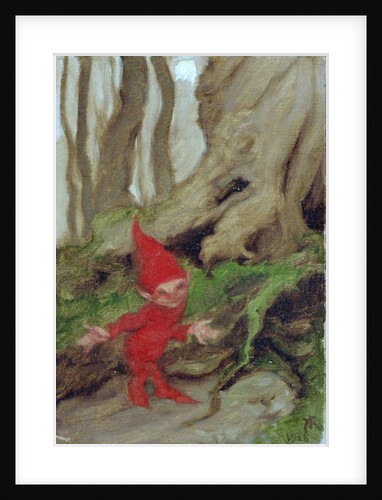 A Gnome by Tree Roots, 1928 by Arthur Rackham