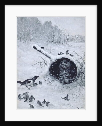 Taking shelter by Louis Wain