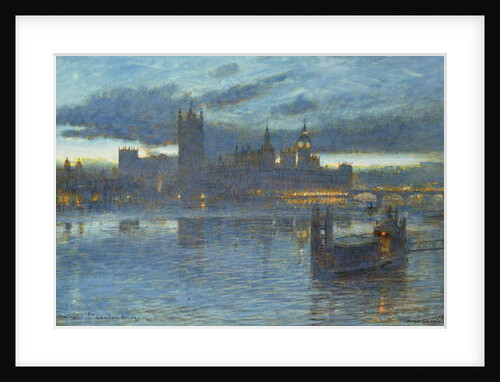 Westminster from Lambeth Bridge, 1912 by Albert Goodwin