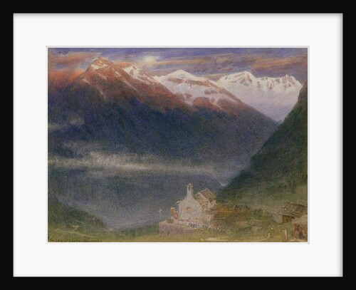 The Gorge of Gondo, Simplon by Albert Goodwin