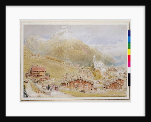 Engelberg, Sunday morning, c.1909-11 by Albert Goodwin