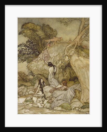 Girls by a Stream, 1906 by Arthur Rackham