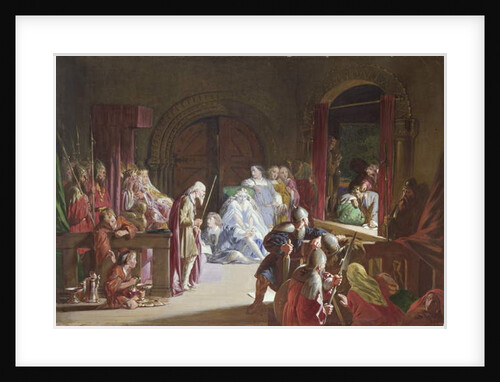 The re-enactment of the death of Hamlet's father, Act III, Scene 2 by John Gilbert