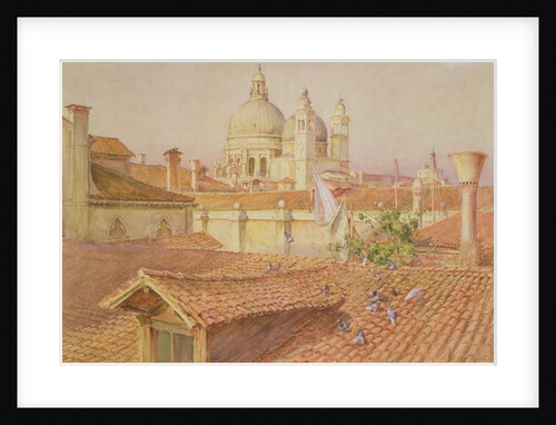 From the artist's window looking towards Santa Maria Della Salute, Venice by Walter Frederick Roofe Tyndale
