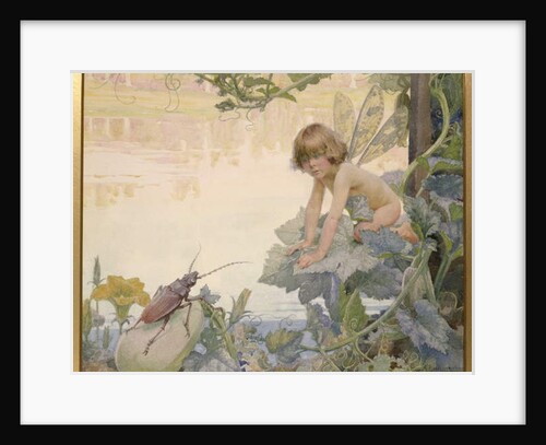 The Fairy and the Beetle, 1922 by Arthur Herbert Buckland